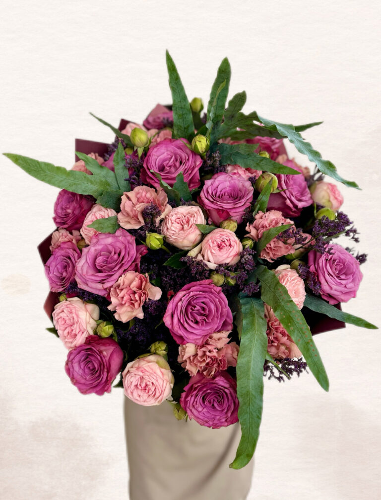 Gėlių puokštė „Alyvinė svaja“