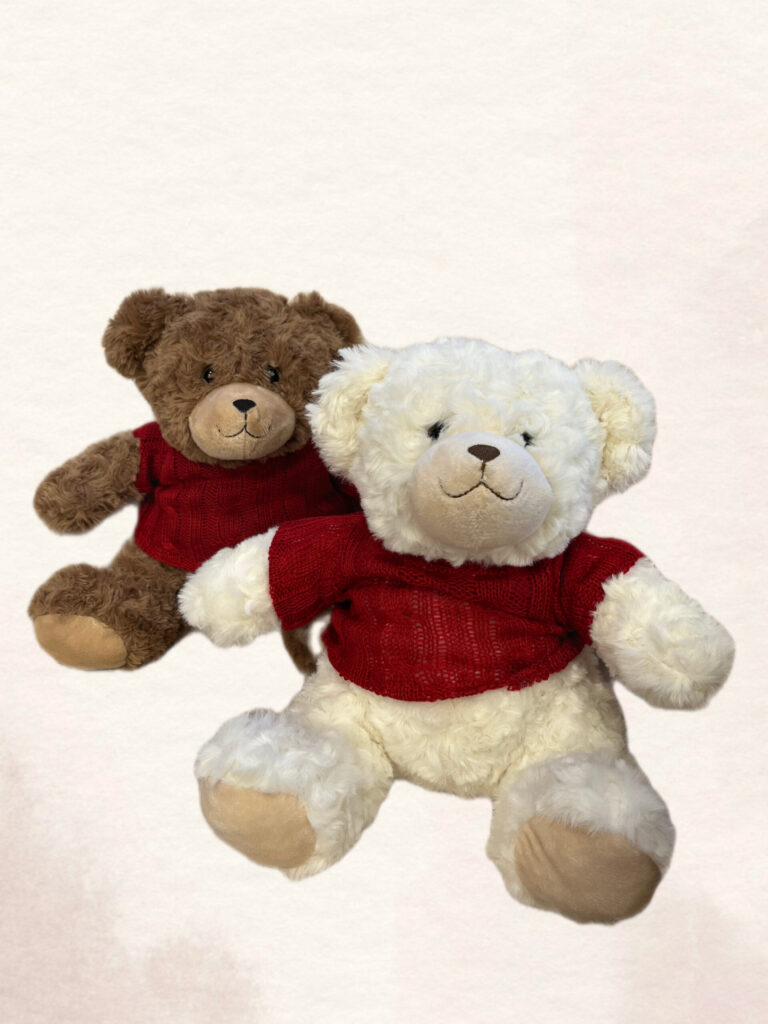 Meškutis su raudonu megstuku